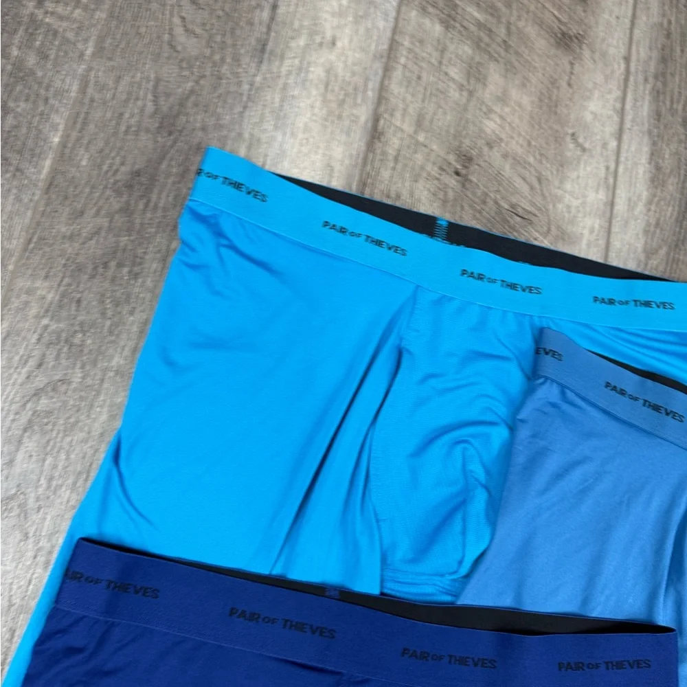 Pair Of‎ Theives Men's Blue Boxer Briefs Set